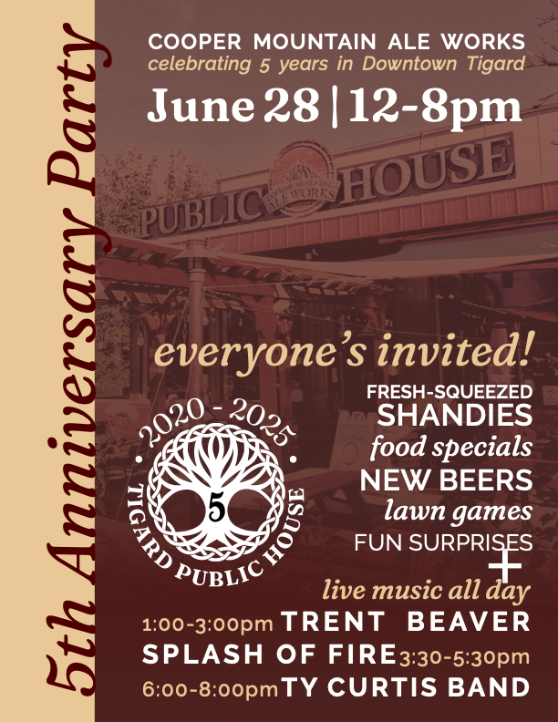 5th Anniversary Party 8.5 x 11 poster